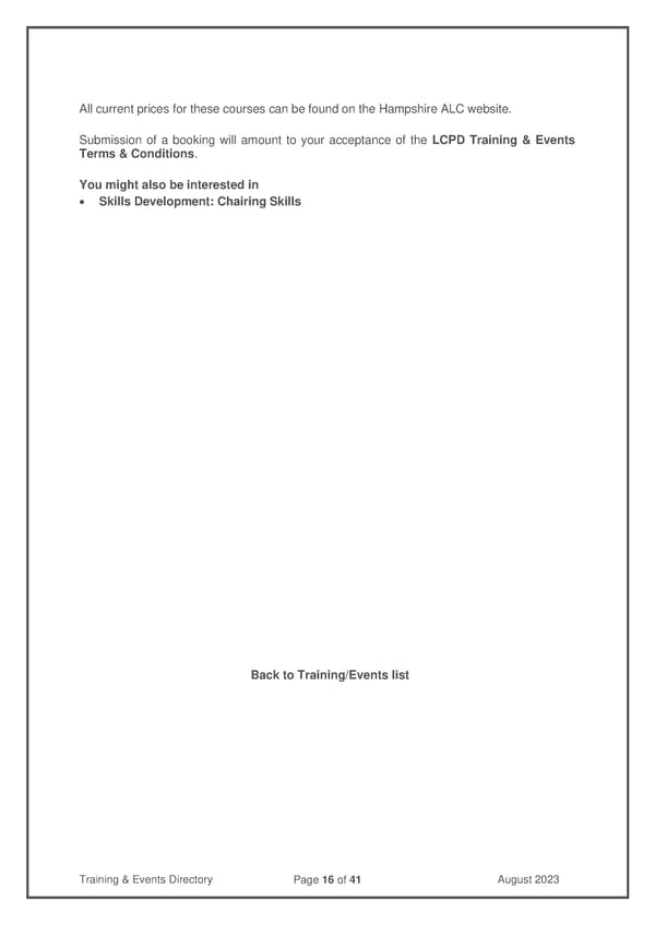 LCPD Training Events Directory August 2023 - Page 16