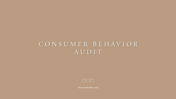 Consumer Behavior Audit - Page 2