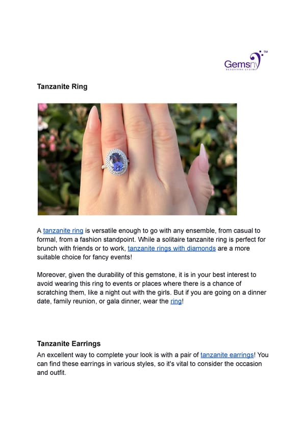 Choosing the Right Tanzanite Jewelry For You (Rings, Pendants and Bracelets?).PDF - Page 3