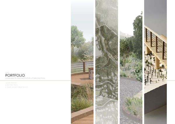 Landscape Architecture Portfolio 2023 Lauren Kendon - Page 1