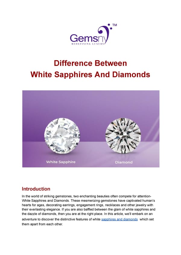 Exploring the Visual Differences between White Sapphires and Diamonds.PDF - Page 1