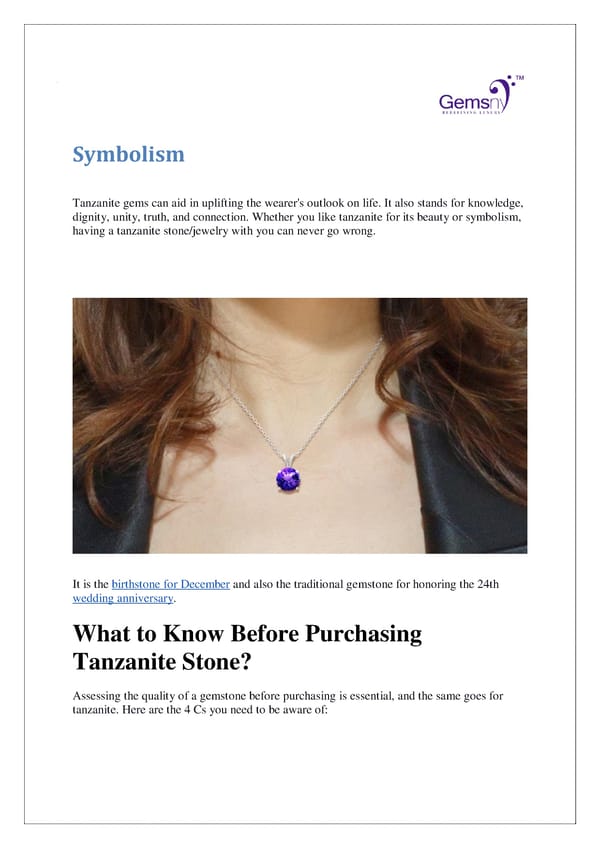 How To Buy The Best Tanzanite Gemstone From Jewelry Store.PDF - Page 2