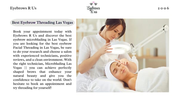 The Best Brow Threading Service in Las Vegas is Eyebrows R Us - Page 5