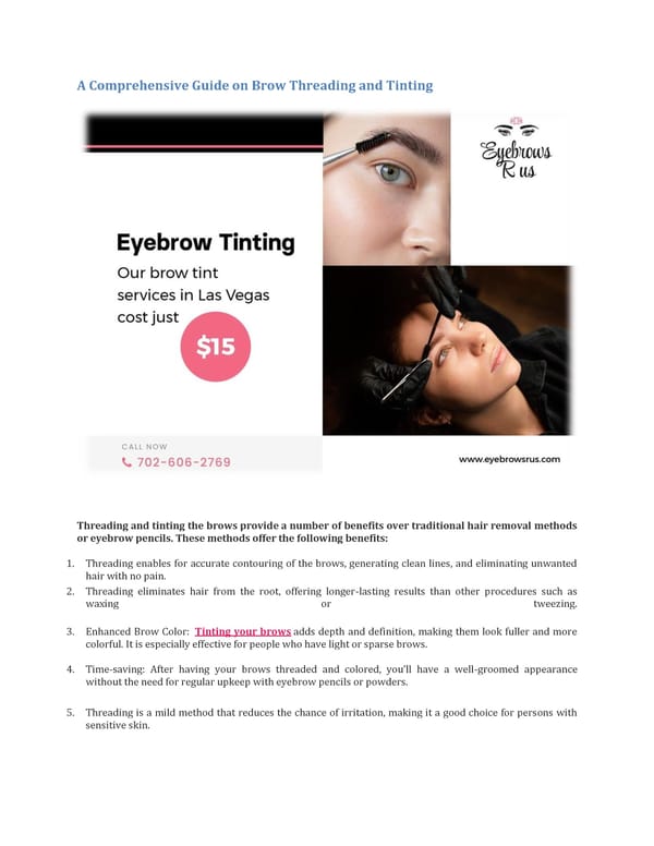 The Benefits of Eyebrows Threading and Tinting - Page 3