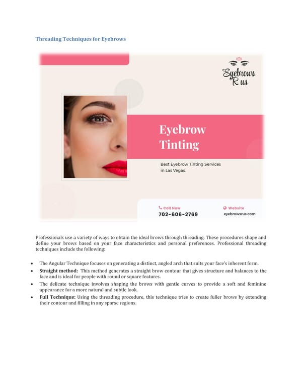 The Benefits of Eyebrows Threading and Tinting - Page 4