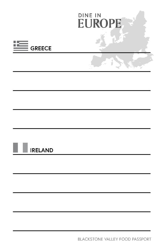 Blackstone Valley International Food Trail Passport - Page 13