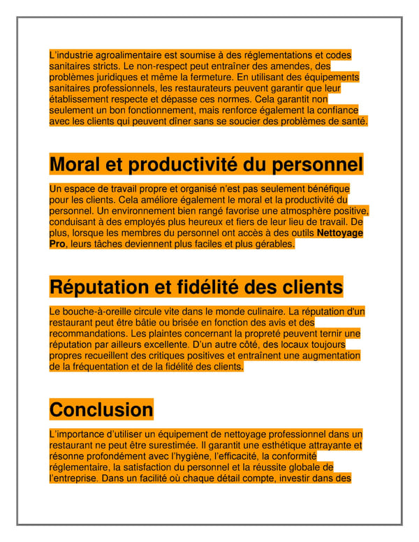 7 raisons pour lesquelles vous devriez utiliser matériel de nettoyage pro pour votre entreprise de restauration - Page 5