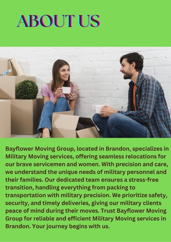 Cheap Military Movers in Brandon - Bayflower Moving Group - Page 2