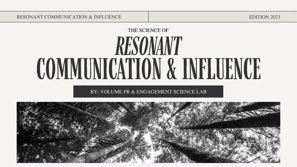 Resonant Communication & Influence - Page 1