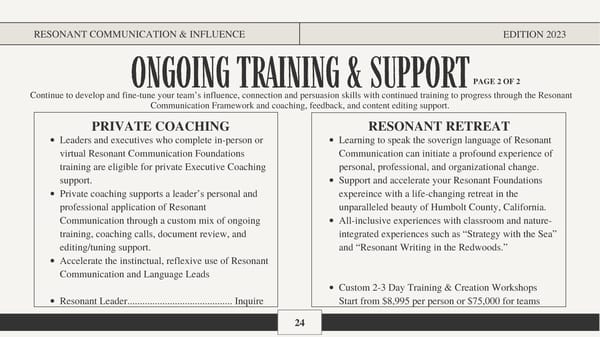 Resonant Communication & Influence - Page 24