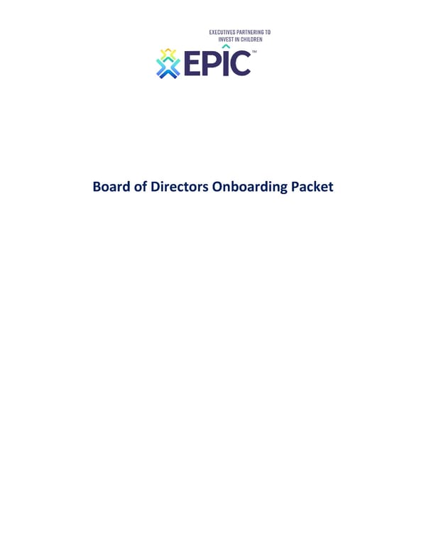 EPIC BOD Onboarding Packet 2023  - Page 1