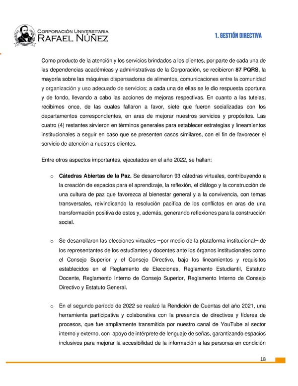 INFORME DE GESTION CURN 2022 - Page 19