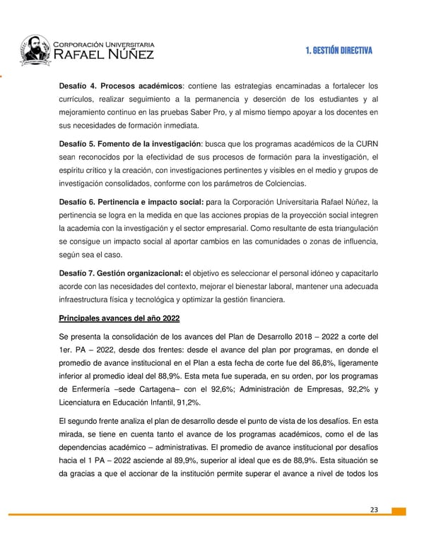 INFORME DE GESTION CURN 2022 - Page 24