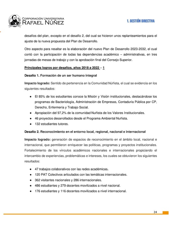 INFORME DE GESTION CURN 2022 - Page 25