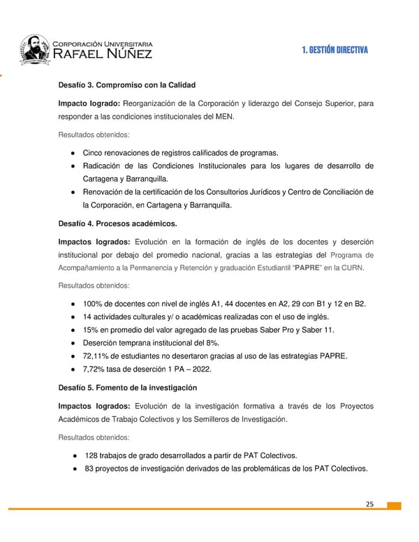 INFORME DE GESTION CURN 2022 - Page 26