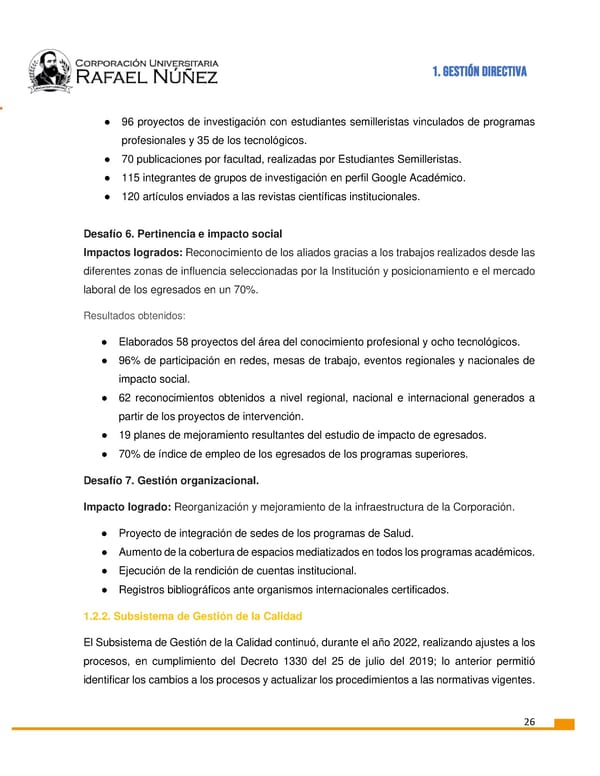 INFORME DE GESTION CURN 2022 - Page 27