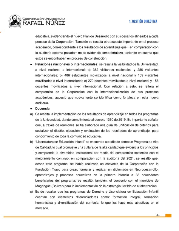 INFORME DE GESTION CURN 2022 - Page 32