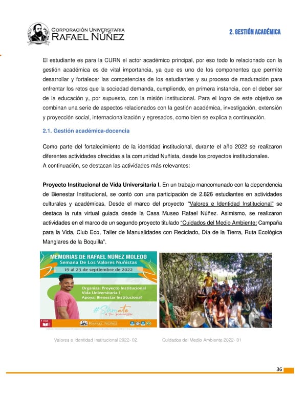 INFORME DE GESTION CURN 2022 - Page 37