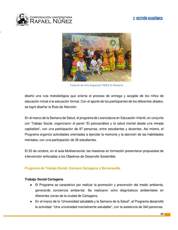 INFORME DE GESTION CURN 2022 - Page 49