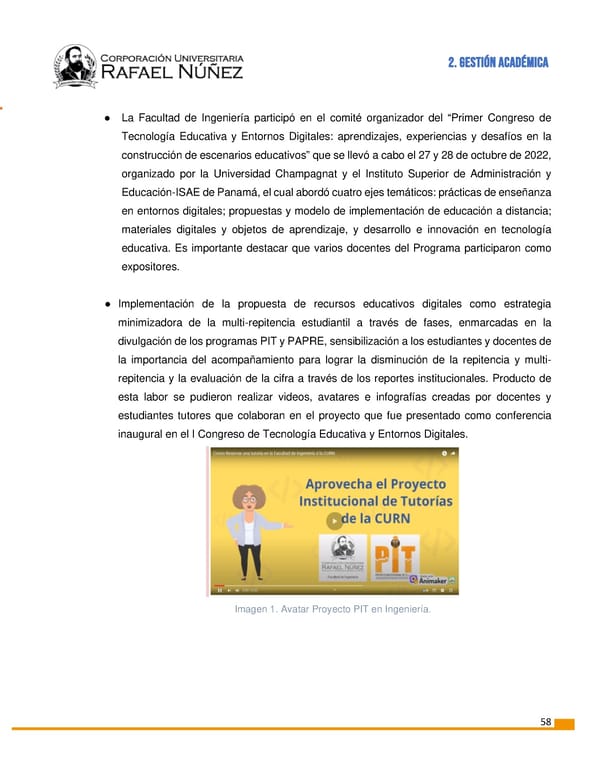 INFORME DE GESTION CURN 2022 - Page 59