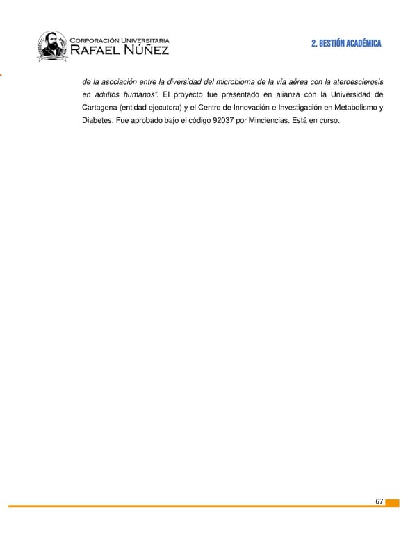 INFORME DE GESTION CURN 2022 - Page 68