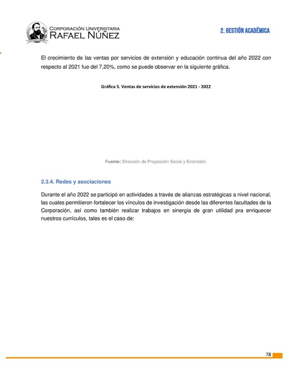 INFORME DE GESTION CURN 2022 - Page 79