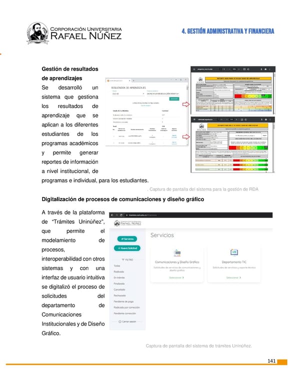 INFORME DE GESTION CURN 2022 - Page 142