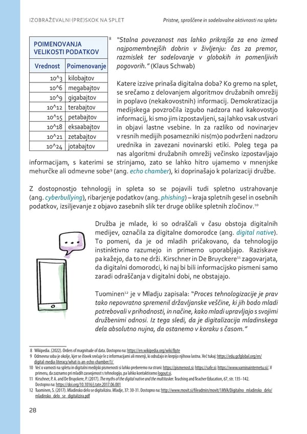 Izobraževalni (pre)skok na splet - Page 29