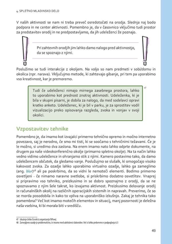 Izobraževalni (pre)skok na splet - Page 50