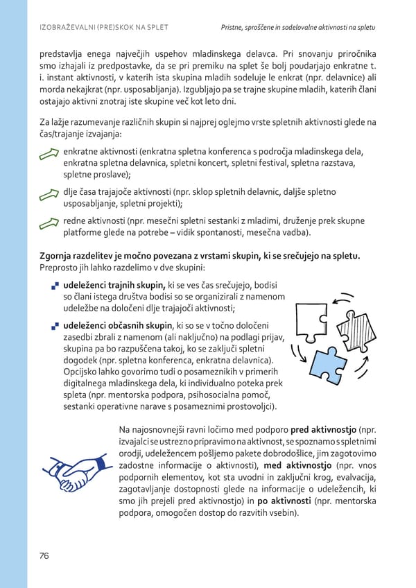 Izobraževalni (pre)skok na splet - Page 77