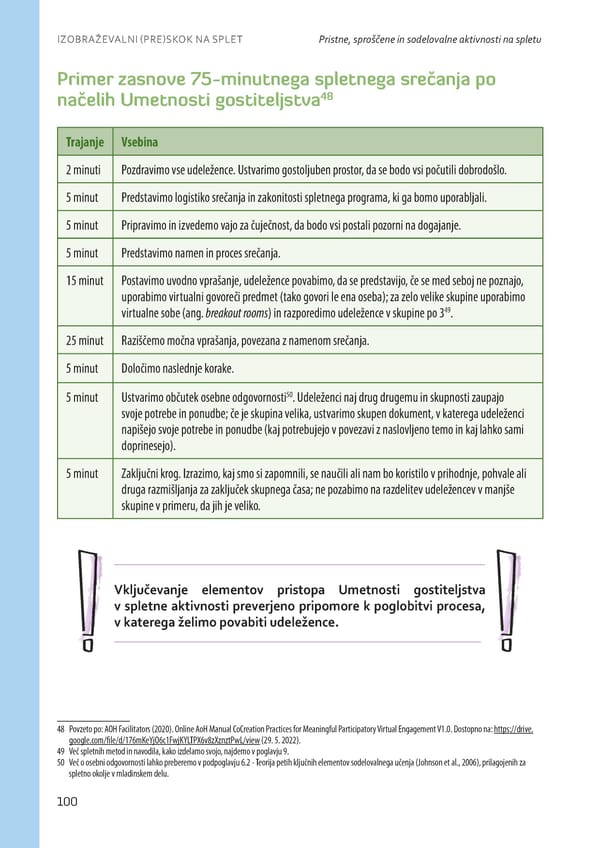 Izobraževalni (pre)skok na splet - Page 101