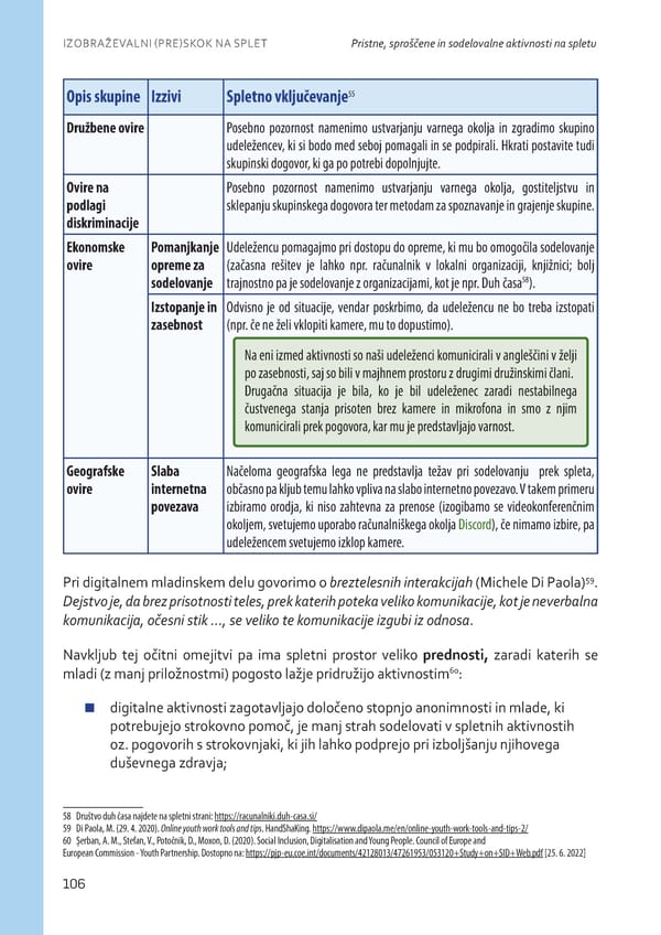 Izobraževalni (pre)skok na splet - Page 107