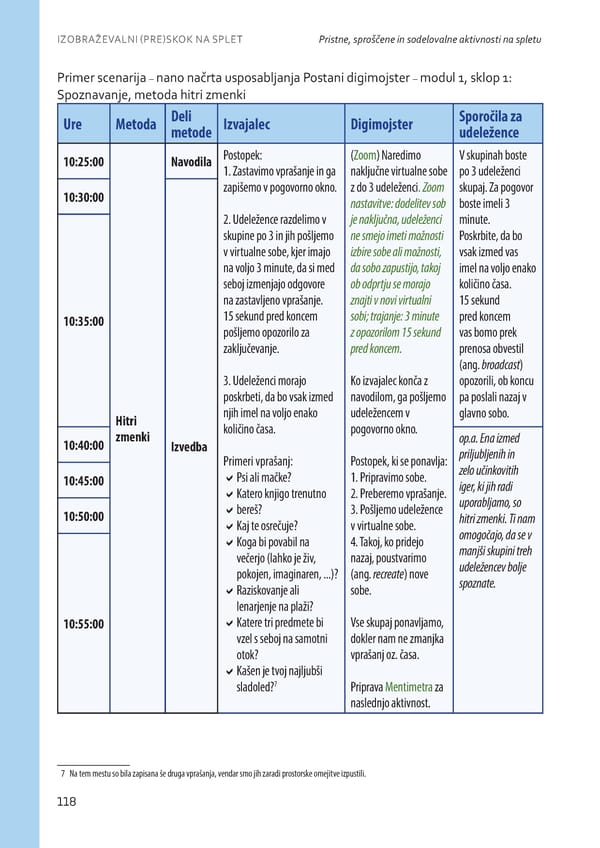 Izobraževalni (pre)skok na splet - Page 119