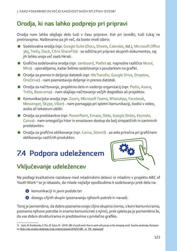 Izobraževalni (pre)skok na splet - Page 124