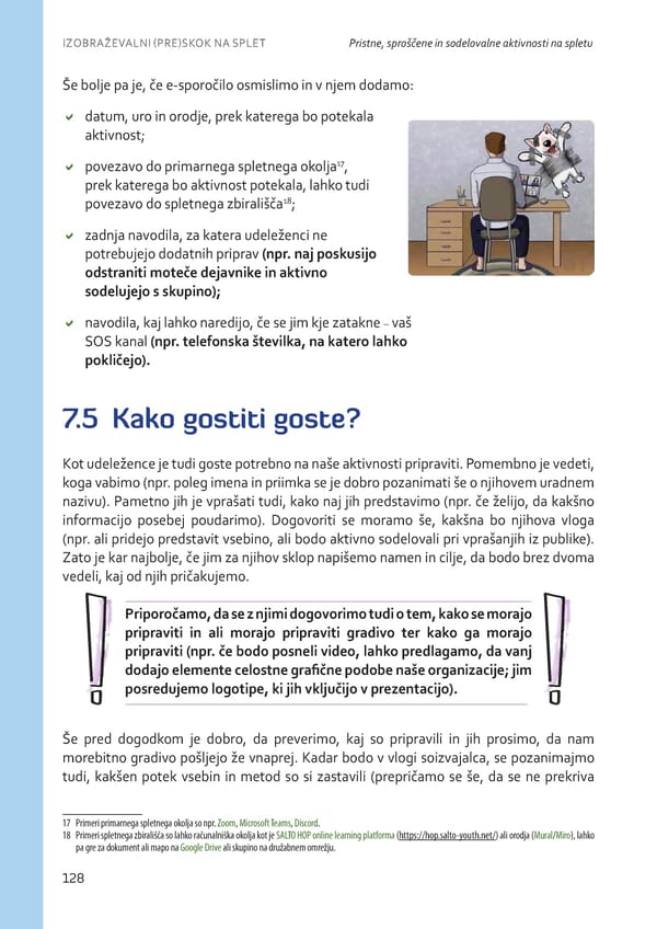 Izobraževalni (pre)skok na splet - Page 129