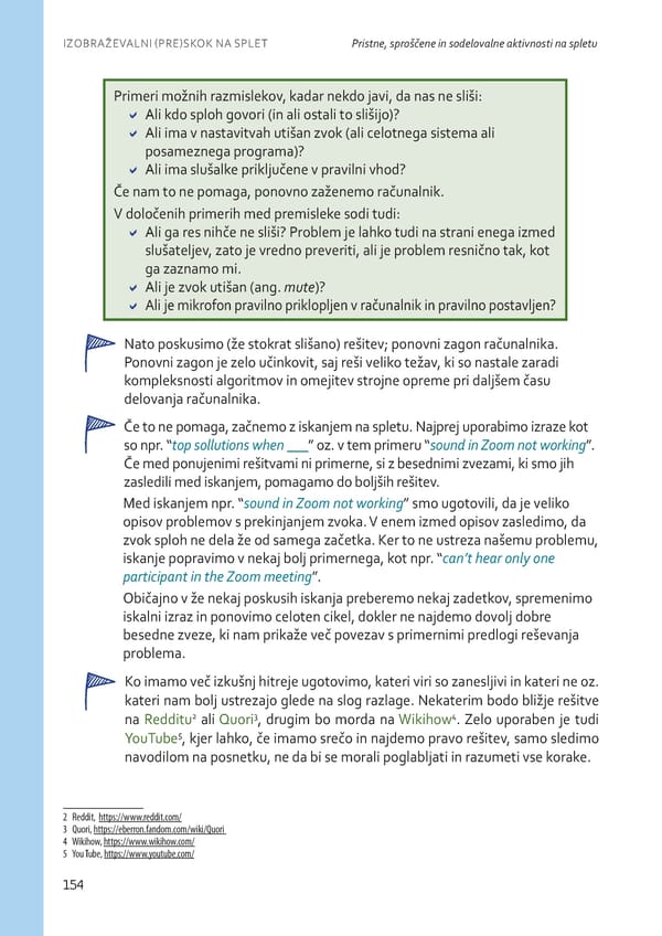Izobraževalni (pre)skok na splet - Page 155
