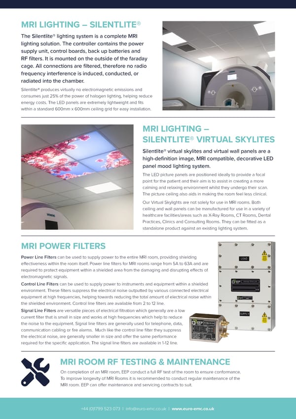 European EMC Products Ltd - MRI Medical Shielded Rooms - Page 5