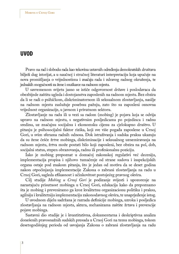 Mobbing and gender based discrimination in Montenegro by Irena Radovic - Page 14