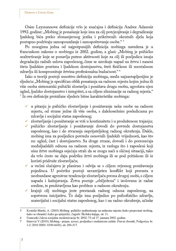 Mobbing and gender based discrimination in Montenegro by Irena Radovic - Page 18