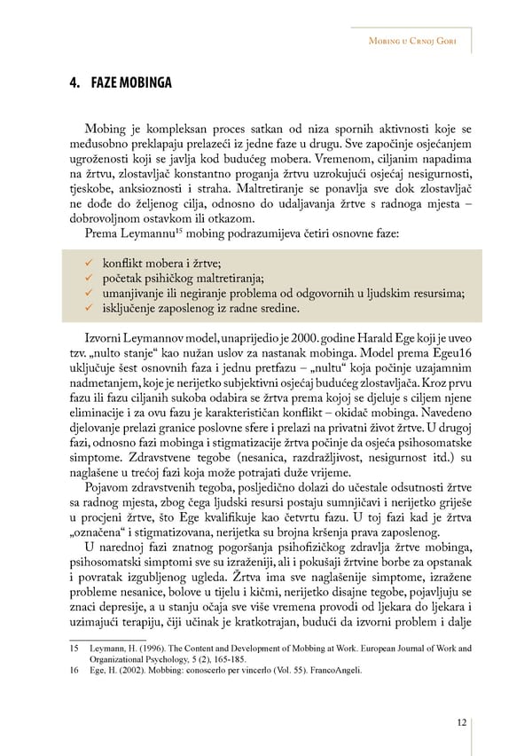 Mobbing and gender based discrimination in Montenegro by Irena Radovic - Page 23