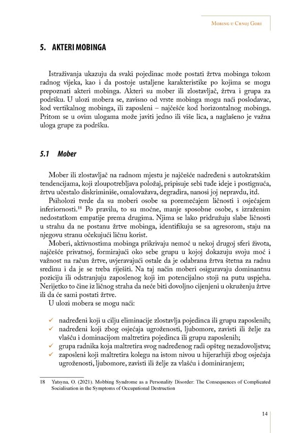 Mobbing and gender based discrimination in Montenegro by Irena Radovic - Page 25