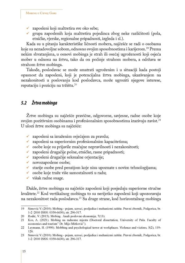 Mobbing and gender based discrimination in Montenegro by Irena Radovic - Page 26