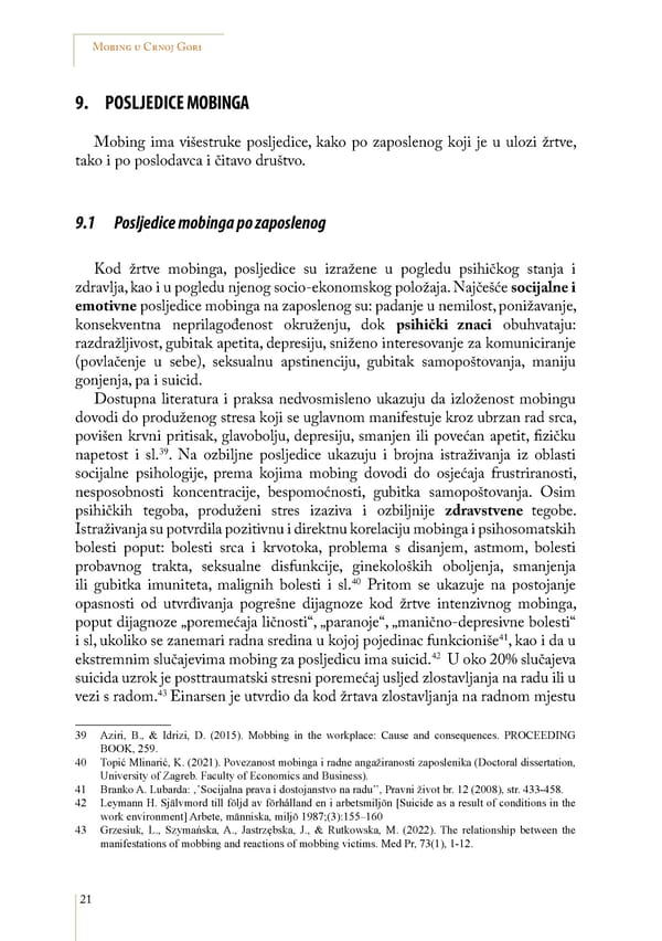 Mobbing and gender based discrimination in Montenegro by Irena Radovic - Page 32