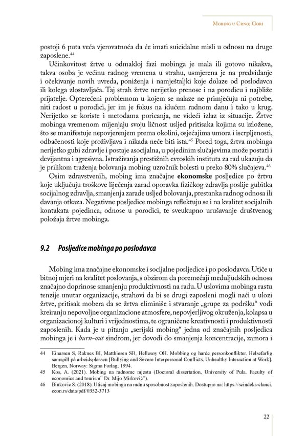 Mobbing and gender based discrimination in Montenegro by Irena Radovic - Page 33