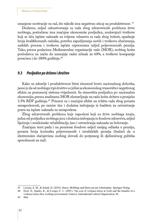 Mobbing and gender based discrimination in Montenegro by Irena Radovic - Page 34