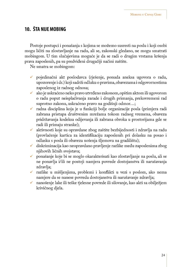 Mobbing and gender based discrimination in Montenegro by Irena Radovic - Page 35