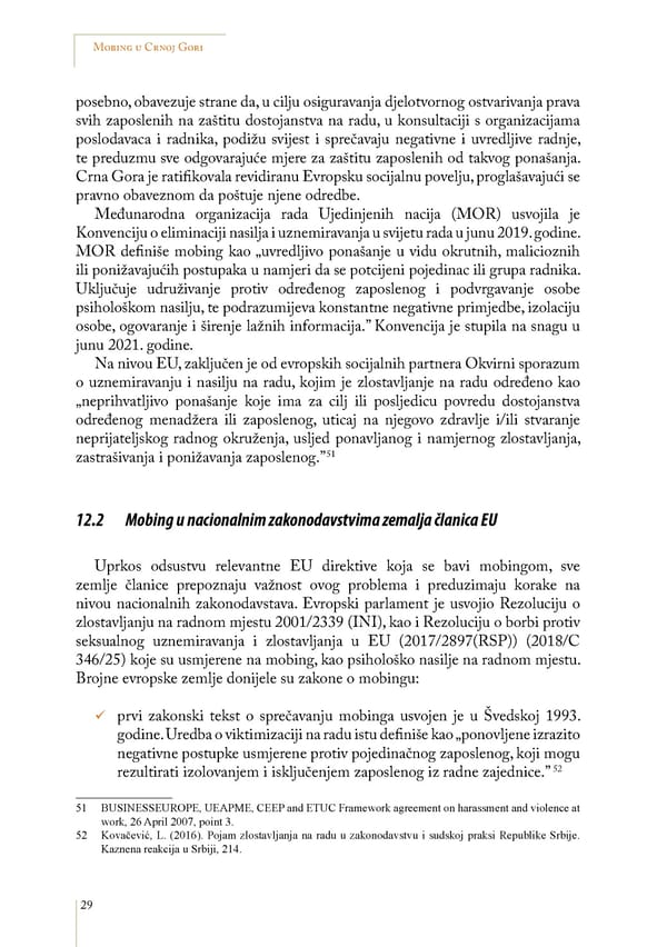 Mobbing and gender based discrimination in Montenegro by Irena Radovic - Page 40