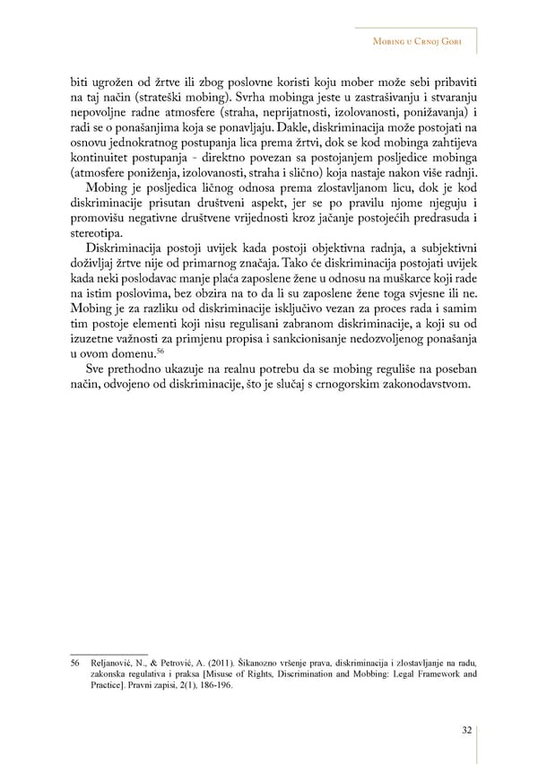 Mobbing and gender based discrimination in Montenegro by Irena Radovic - Page 43