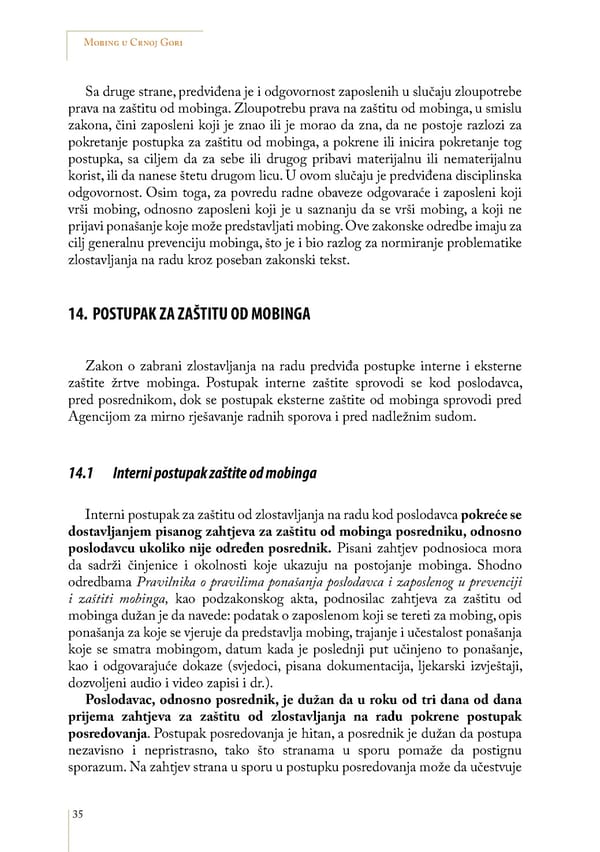 Mobbing and gender based discrimination in Montenegro by Irena Radovic - Page 46