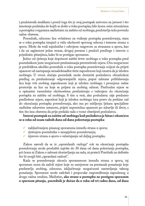 Mobbing and gender based discrimination in Montenegro by Irena Radovic - Page 47